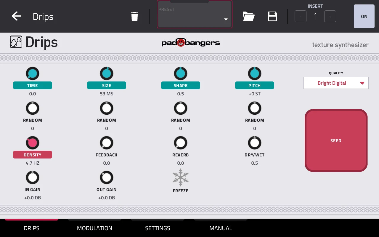 Drips main page